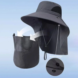 Sombrero de Pescador para Hombre y Mujer, de Verano, para Exteriores, con Ala Ancha, Protección UV, para Montañismo y Pesca, Impermeable - Product Image 3
