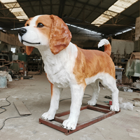 Modèle de chien réaliste, animal animatronique pour les cadeaux d'anniversaire des enfants et la décoration intérieure des centres commerciaux