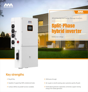 Biến tần lai ghép song song tần số cao 12kw 16kw pha tách 24v 48v mới của Mỹ 120v 240v - Product Image 2