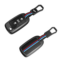 Funda de Aleación de Zinc para Llave Remota Plegable de 3 Botones para Changan CS15/CS35/CS75/CS95/V3/V5/V7/Eado/Raeton Plus Coupe