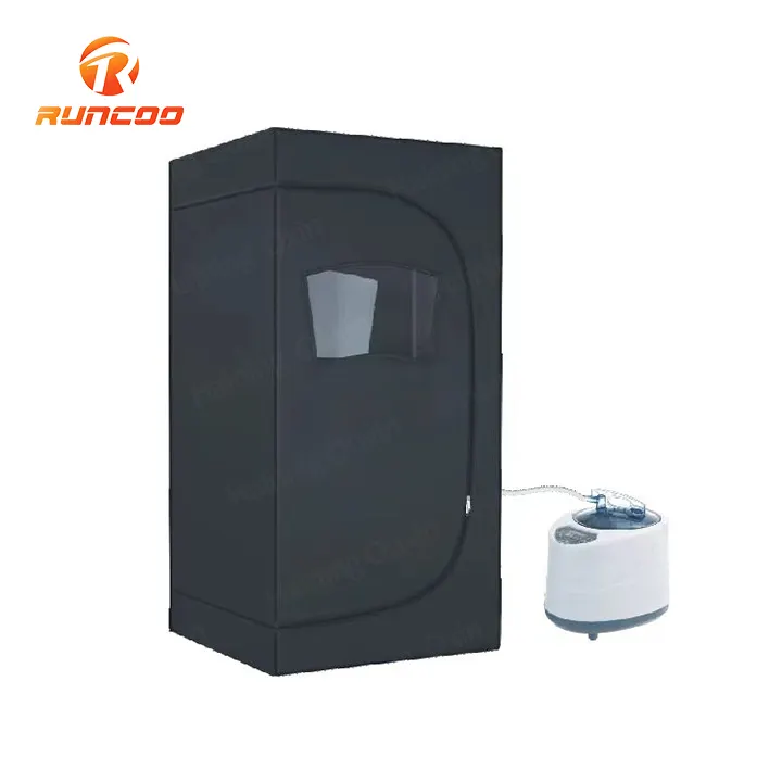 Hot Steam Home Steam Sauna Tent Foldable Cold Plunge Indoor Sauna Steam Box Ice Tub For Single Person