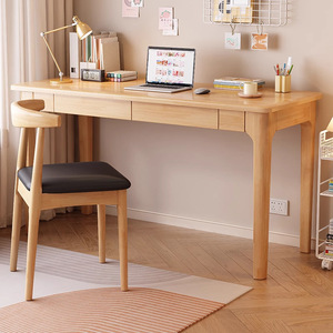 Nhật Bản Phong Cách Bắc Âu Rắn Gỗ Sinh Viên Máy Tính Bàn Hình Chữ Nhật Căn Hộ Nhỏ Nghiên Cứu Bảng Hẹp Bàn làm việc Cho Phòng Ngủ Nhà - Product Image 3