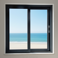 Ventana Corredera Horizontal de Aleación de Aluminio, Control de Insectos, Uso Exterior, Aislamiento Térmico para Hoteles, Impermeable, 5 Años de Garantía, Pedidos al por Mayor