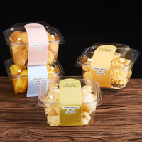 Boîte en plastique transparente pour l'emballage de pâtisseries, gâteaux et desserts de boulangerie