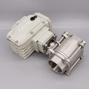 Válvula de Bola Eléctrica de Acero Inoxidable 304 Q911F-16P, de Tres Piezas, Roscada, Tipo de Encendido/Apagado, Válvula de Bola Eléctrica Inteligente de Regulación - Product Image 1