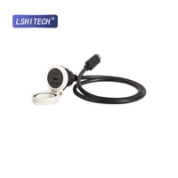LSHITECH M22 Adaptateur d'extension femelle à femelle pour montage sur panneau Type-C étanche Connecteur circulaire avec couvercle étanche