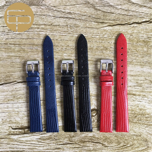 personalizado rojo diferentes colores 12 14 16 18 20 <span class=keywords><strong>22</strong></span> 24mm lagarto grano de cuero genuino reloj inteligente banda de <span class=keywords><strong>fitbit</strong></span> - Product Image 6