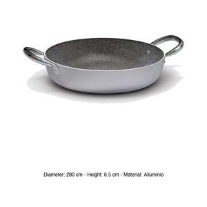 Granite-Coated Aluminum Shallow Casserole <b>Pan</b> with 2 <b>Handles</b> Ø 28 cm H 6.5 cm Ballarini - Product Image 3