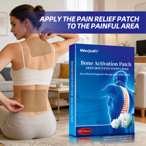 Patch d'activation osseuse à base de plantes Deep Mountain Snowy Rose, 8 pièces |   Thérapie magnétique par infrarouge lointain pour soulager les douleurs articulaires et dorsales - Product Image 5