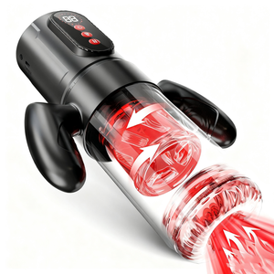 Masturbateur masculin mains libres jouet sexuel pour hommes <span class=keywords><strong>Fleshlight</strong></span> avec pompe à pénis à distance de poussée de 12cm Stroker masculin - Product Image 1