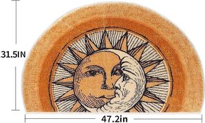 <span class=keywords><strong>Tapis</strong></span> d'intérieur antidérapants en fausse cachemire fabriqués à la machine, style bohème tribal moderne pour salon, chambre à coucher, entrée - Product Image 2