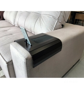 Tre gỗ sofa cánh tay Khay bảng với người giữ điện thoại chống trượt tay vịn tổ chức bảo vệ - Product Image 1