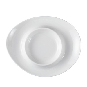 Trắng đặc biệt hình gốm thực phẩm phương Tây tấm ánh sáng sang trọng cao cấp sâu súp tấm hộ gia đình món ăn khách sạn Bộ đồ ăn - Product Image 5