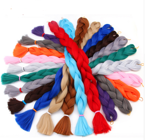 Extensions de cheveux synthétiques haute température longues tresses de boîte Jumbo pour Sénégal Twist <span class=keywords><strong>coiffure</strong></span> <span class=keywords><strong>africaine</strong></span> femmes crépus droit - Product Image 6