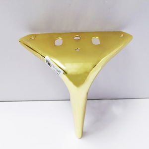 Curved <b>Sofa</b> Legs <b>Gold</b> Plated Zinc Alloy Heavy Duty Modern Living Room Furniture Support - Product Image 2