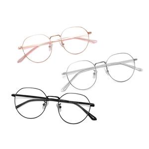 Monturas de Gafas Metálicas Redondas de Marco Completo Conchen Unisex con Lentes Reemplazables con Protección de Luz Azul, Lentes AC 880548 - Product Image 2