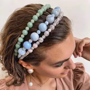 Moda kadınlar kadınlar için saç aksesuarları lüks kristal kafa bantları zincir Rhinestone Hairband kadınlar