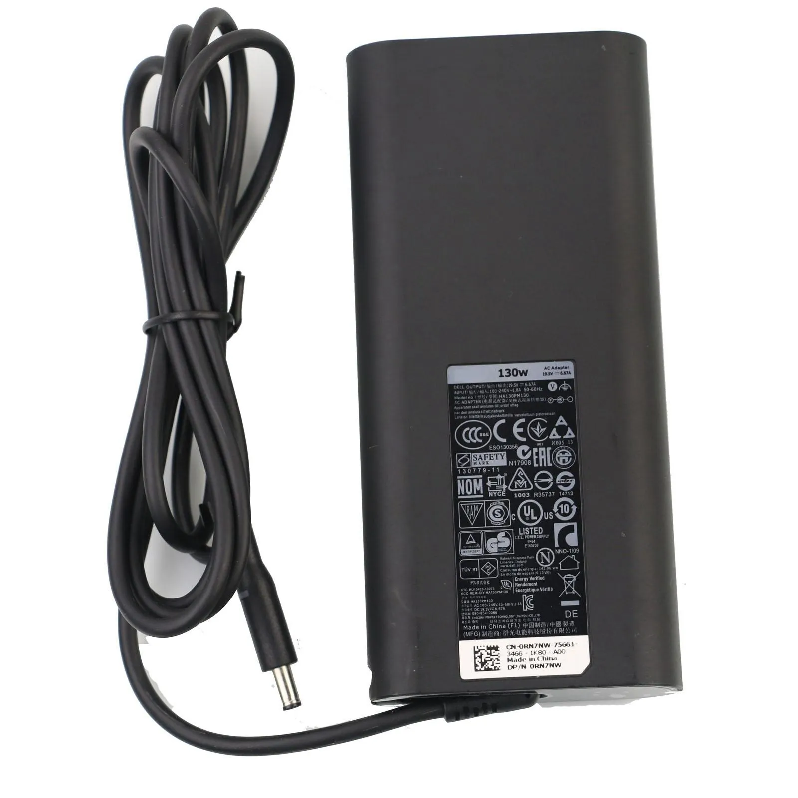 130W 19.5V 6.67a Ac Adapter Lader Voor Dell Laptop Da130pm130 Ha130pm130 4.5Mm * 3.0Mm Voeding