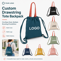 Sac fourre-tout en toile robuste et lavable avec logo personnalisé, poignées en sangle, idéal pour les événements promotionnels aux États-Unis et les clubs sportifs