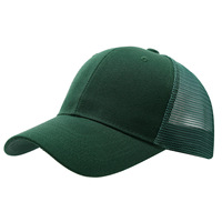 Gorra de béisbol trucker de tela Oxford bordada a medida con parte trasera de malla, logotipo ajustable y hebilla de cobre dorado, unisex, para playa y pesca.