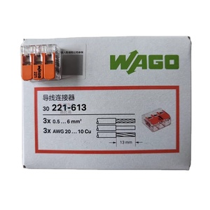 Conector de Empalme Compacto de 2 Vías <span class=keywords><strong>WAGO</strong></span> 221-613, 100% Original, Nuevo, Reutilizable, Bloques de Terminales para Cables Eléctricos - Product Image 4