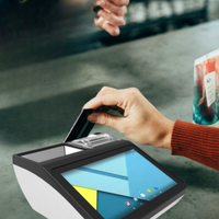 Terminal POS con Impresora de QR y NFC de 7 Pulgadas de Fábrica de Shenzhen Lector de Tarjetas de Crédito y Caja Registradora para Uso Comercial