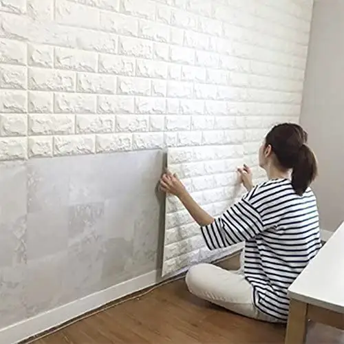 DIY Papel Tapiz 파라 벽 비닐 배경 벽 종이 접착제 벽돌 PE 거품 3D 벽지 벽 스티커 홈 장식