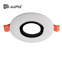 Spot encastré fixe GUPO GU5.3 MR16 GU10, extérieur blanc avec réflecteur en cuivre pour module de projecteur