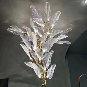 TOGETHER Engineering Light Lustre à feuilles de luxe personnalisé Villa Duplex Escalier Club Restaurant Décoration Lustre créatif - Product Image 3