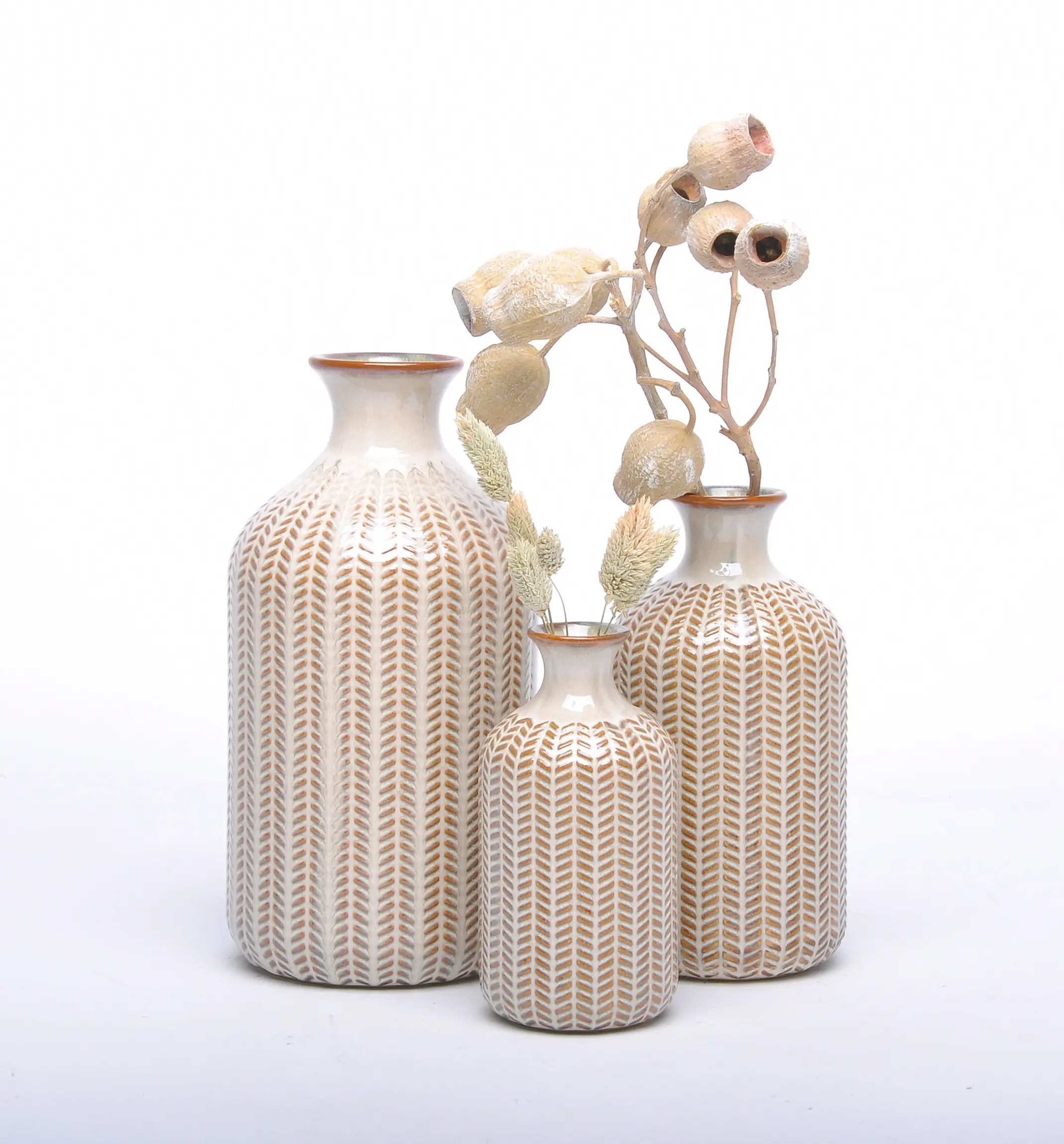 結婚式手作り日本アンティーク無地モダンセラミック装飾花瓶
