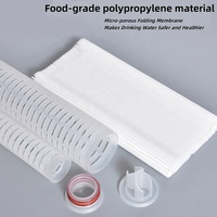 10/20 pouces 5μm pp plissé déionisation rechargeable sédiments Ro cartouche de filtre à eau à haut débit de purificateur d'eau