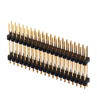 Double rangée en plastique de 2.54mm personnalisée 2X20 mâle à broche droite personnalisée en usine autres connecteurs