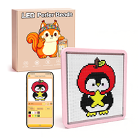 Tableau de positionnement LED guidé par application pour perles Perler, avec import d'images et fonction de positionnement lumineux, outil d'artisanat portable, ornement de maison, cadeau