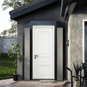 Lightweight Modern Security WPC Composite Entry Door for Apartment Home Use Side Opening Finished Surface <b>Fire</b> Prevention Easy - Product Image 3
