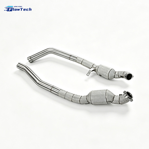ท่อร่วมไอเสียแบบแข่งสำหรับ Mercedes Benz ML63 W164 M156 6.2L V8 ผลิตจากเหล็ก 304 พร้อมแผ่นกันความร้อน - Product Image 1