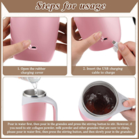 Tasse à café auto-agitante de tasse de mélange électrique automatique intelligente colorée d'acier inoxydable avec la rotation magnétique pour des cadeaux d'affaires