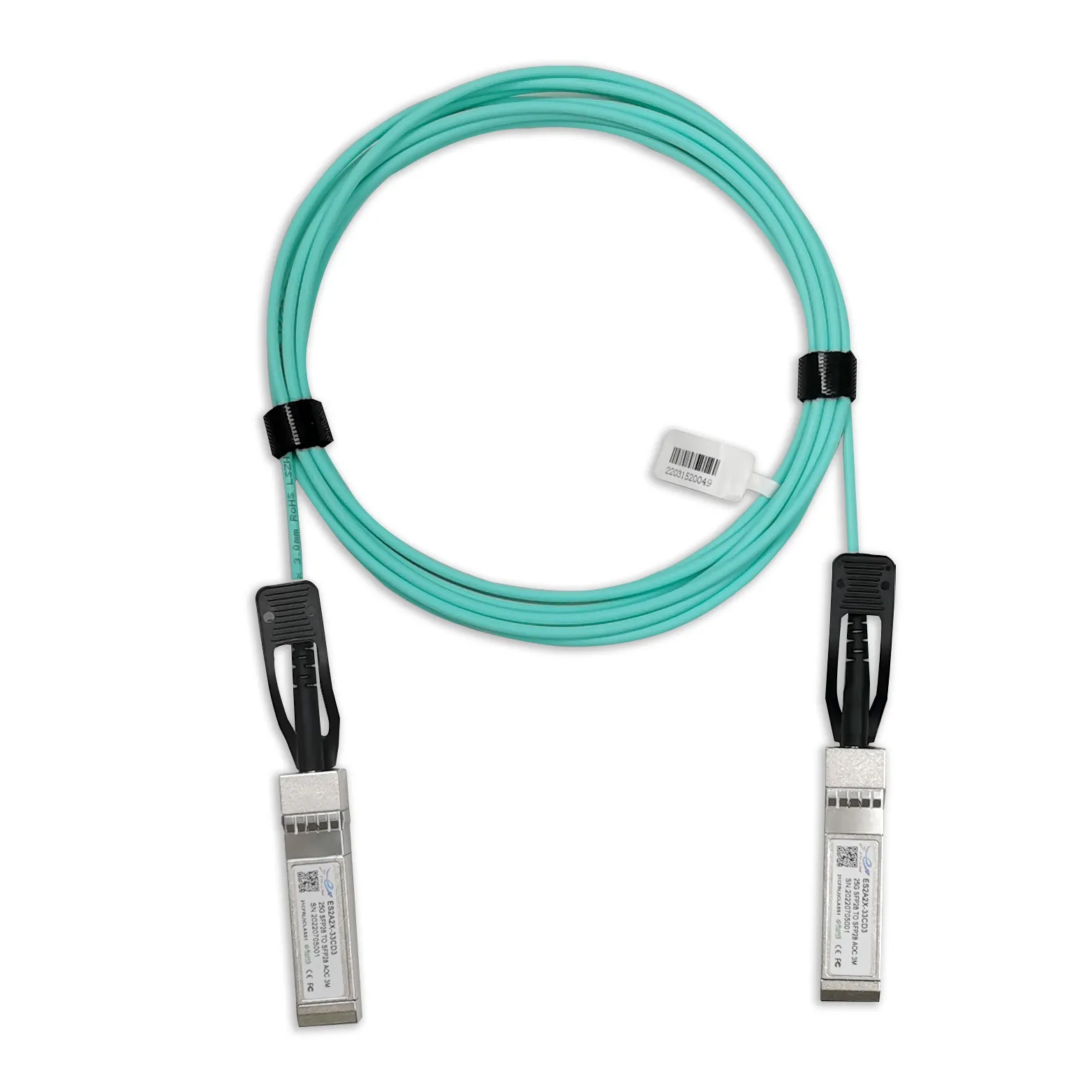 Etu-Link Glasvezel Kabel 1M 2M 3M 5M 50M Om2 Om3 25G Sfp28 Aoc Actieve Optische Kabel