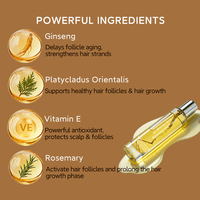 Sérum Professionnel pour la Croissance des Cheveux, Roll-On, Formule Hydratante et Réparatrice, Améliore le Volume des Cheveux, Renforce les Racines, Sérum pour la Croissance des Cheveux