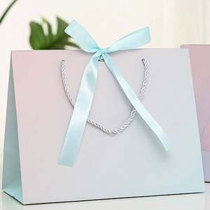 Factory Direct Sale Colorful <b>Clothing</b> <b>Packaging</b> Gift <b>Bags</b> Printed Logos Gradient Color Shopping Paper <b>Bags</b> - Product Image 6