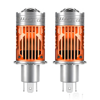 Accessoires de voiture, phares LED faciles à installer, ampoule de phare à lentille de projecteur mini bi-LED H4 pour voiture universelle