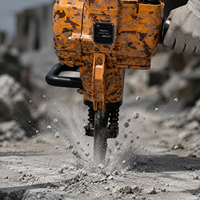 Pas de compresseur d'air nécessaire, perceuse à roche à essence Pionjar 120 YN27J, outil de forage jusqu'à 6 m de profondeur pour travaux de construction ferroviaire et minière.
