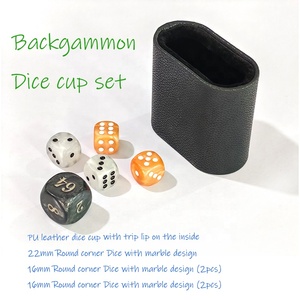 Vaso <span class=keywords><strong>para</strong></span> <span class=keywords><strong>dados</strong></span> de cuero negro, agitador de <span class=keywords><strong>dados</strong></span> de cuero con borde antideslizante, silencioso y portátil, <span class=keywords><strong>para</strong></span> <span class=keywords><strong>dados</strong></span> de backgammon y juegos de mesa - Product Image 5