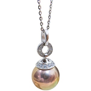 Pendentif en argent WENCHI S925 avec perles rondes de 9 à 15 mm, accessoires de mode DIY, collier pour femmes, modèle 10490, Chine - Product Image 5