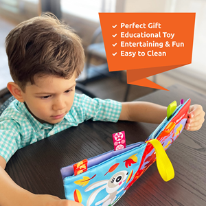 Apprenez sur les saisons – Lot de 4 livres en tissu pour bébés avec illustrations ludiques, pages froissées et personnages adorables pour bébés de 24 mois - Product Image 5