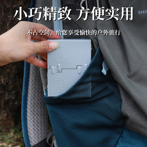 Réchaud à alcool pliable, réchaud à combustible solide portable en métal pour le camping en plein air, 9,5x7,5, design léger et pliable - Product Image 4