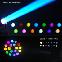 Projecteur Lyre Sharpy 295 à Faisceau avec Anneau LED, Lyres Asservies pour Scène, Fêtes et Boîtes de Nuit
