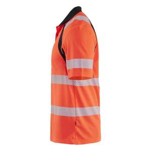 BLAKLADER - 359510135599XS Polo haute visibilité protégé contre les UV Rouge haute visibilité/noir-EAN 7330509926901 HI-VIS WORKWEAR - Product Image 3
