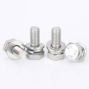 Juego de Tornillos y Tuercas Combinadas Hexagonales Exteriores Métricos de Acero Inoxidable 304 con Puntas Planas y Pernos - Product Image 1