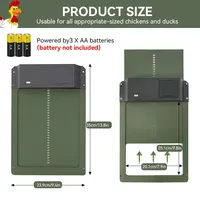 Ouvre-porte automatique de poulailler alimenté par batterie contrôle de la lumière étanche accessoires de rabat pour animaux de compagnie mise à niveau ABS porte de maison