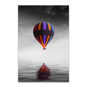 Toile imprimée de coucher de soleil de <span class=keywords><strong>bateau</strong></span> à Air chaud, affiche de décoration murale, peinture à l'huile sur toile, affiches imprimées, image d'art mural - Product Image 1